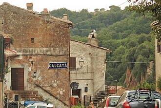 Calcata, entrata al borgo