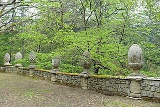 Hippodrome garden - Parco dei Mostri - Bomarzo, Italy.