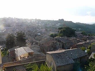 Panorama di Acquapendente, Lazio, Italia