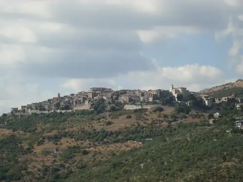 General View of Acuto in Italy
