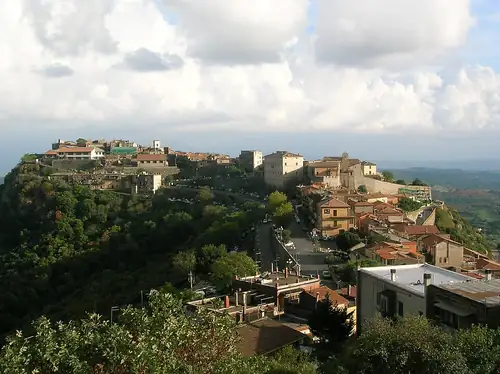 View of the town of Sant'Oreste (province of Rome, Lazio, Italy)