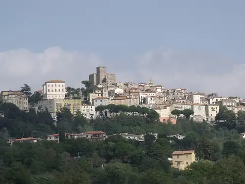 Panorama of Manciano, Maremma, Province of Grosseto, Tuscany, Italy