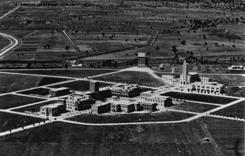 Il centro di Pontinia in costruzione